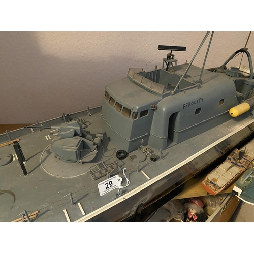 29 - MOTORIZED MOTOR TORPEDO BOAT 