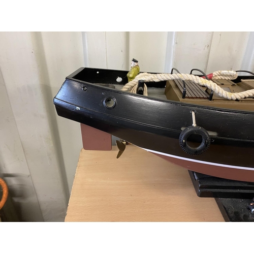 358 - MOTORIZED TUG LENGTH 106CM WIDTH 23CM