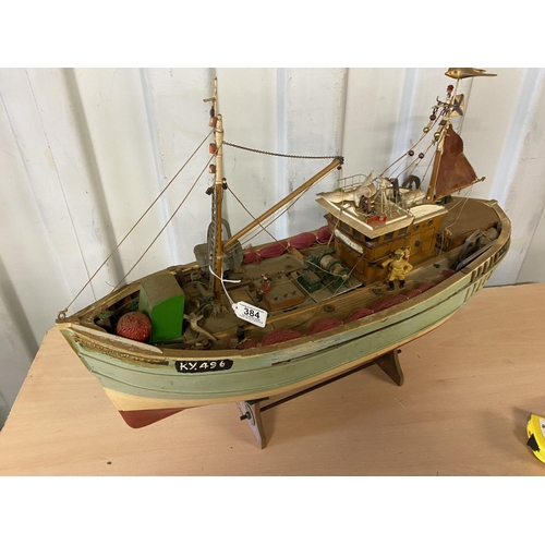 384 - MOTORIZED FISHING BOAT 