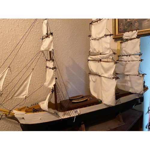 49 - LARGE STATIC SAIL SHIP 