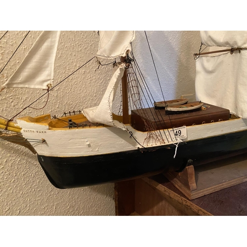 49 - LARGE STATIC SAIL SHIP 