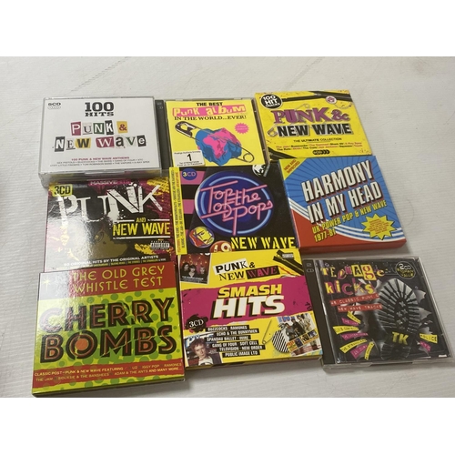 1 - 9 punk & new wave cd’s