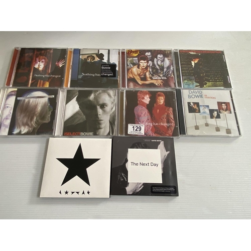 129 - 8 David Bowie cd albums