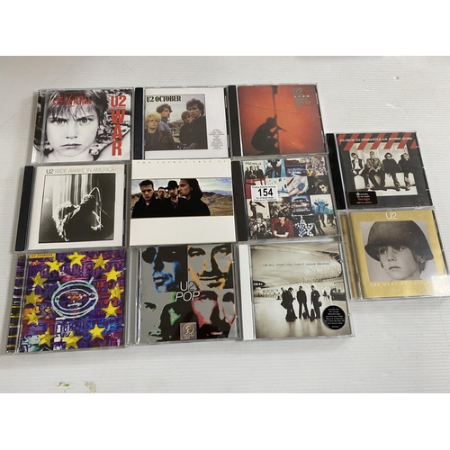 154 - 11 u2 cd albums