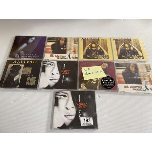 193 - 9 Aaliyah cd singles