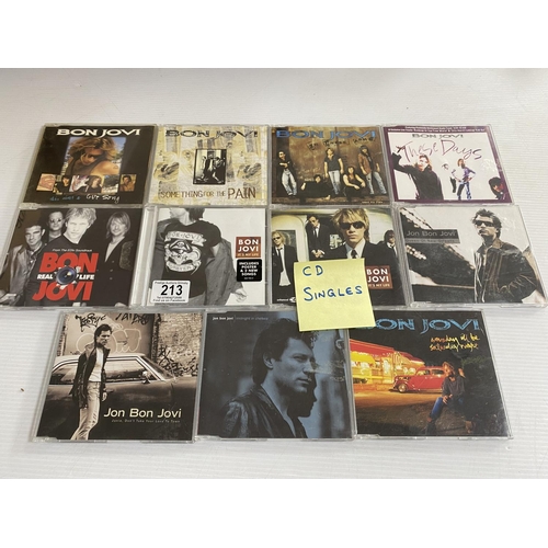 213 - 11 Bon jovi cd singles