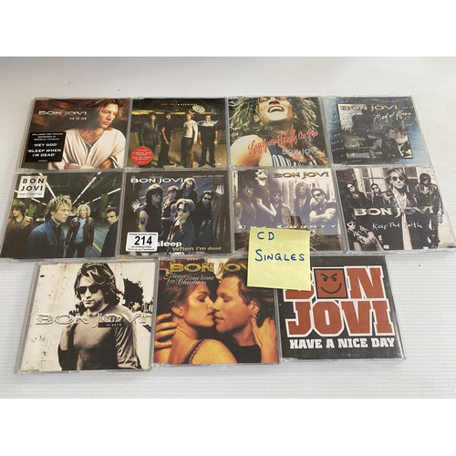 214 - 11 Bon jovi cd singles