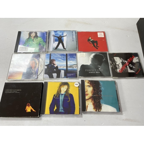 215 - A collection of simply red cd’s