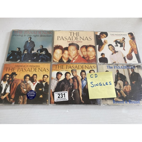 231 - 6 the pasadenas cd singles