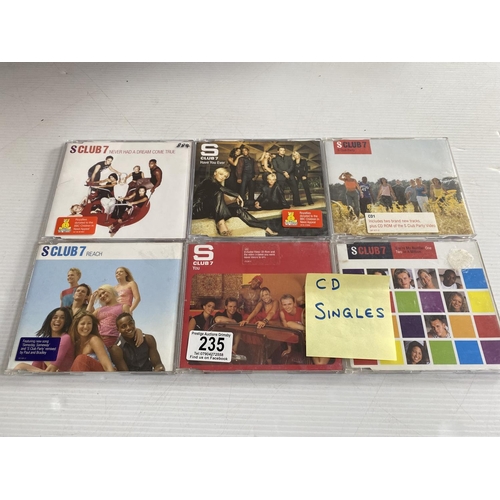 235 - 6 s club 7 cd singles