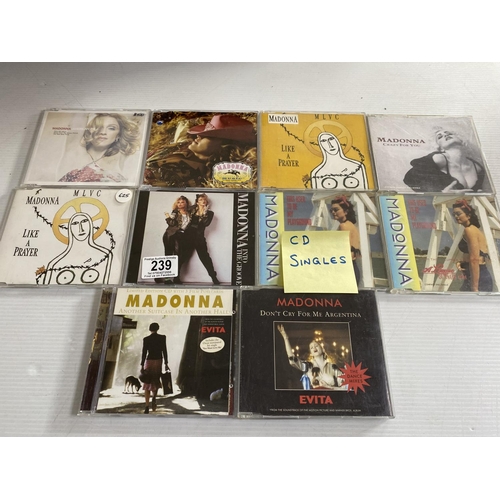 239 - 10 Madonna cd singles