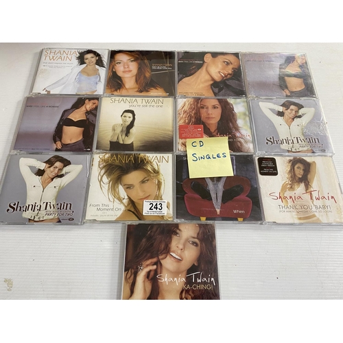 243 - 13 shania Twain cd singles