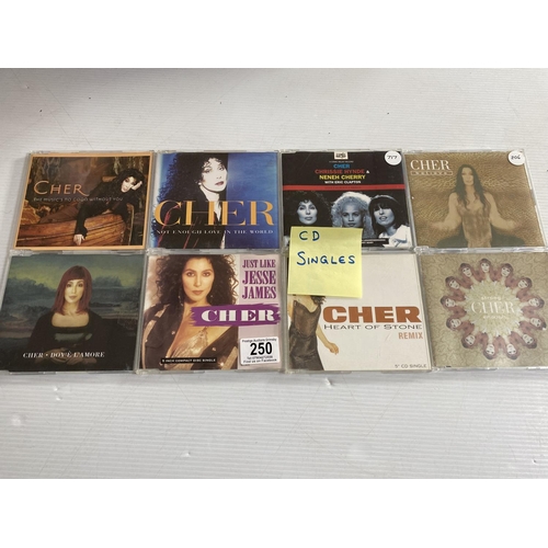 250 - 8 Cher cd singles