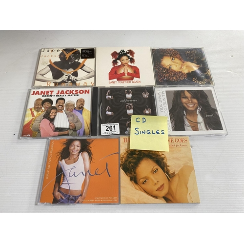 261 - 8 Janet Jackson cd singles