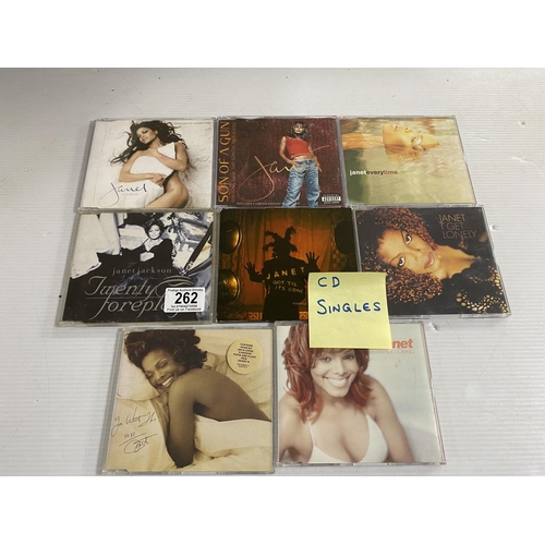 262 - 7 Janet Jackson cd singles