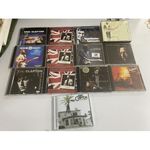 28 - 13 Eric Clapton cd albums