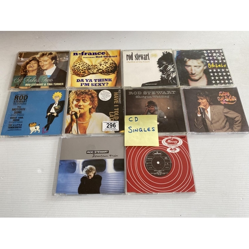 296 - 10 Rod Stewart cd singles