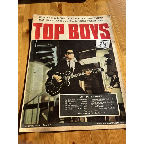 314 - Top boys magazine 1964 original