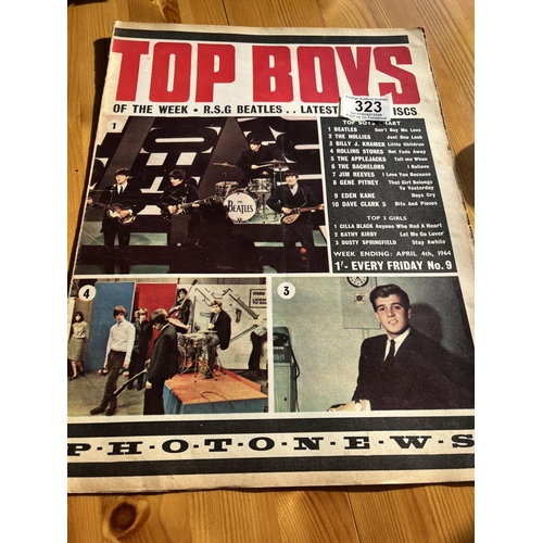 323 - Top boys magazine 1964 original