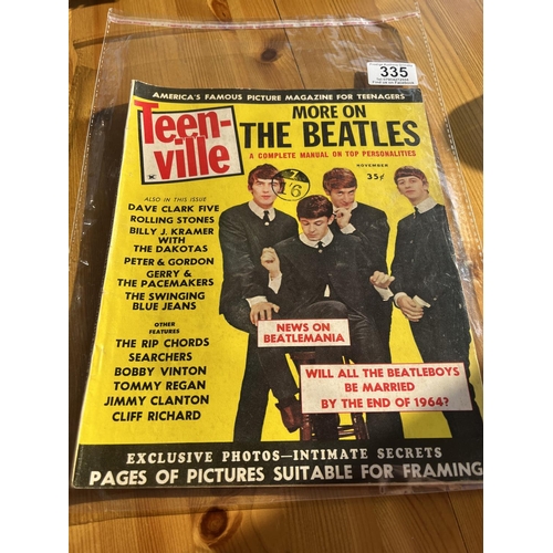 335 - Beatles tee ville 1960’s magazine