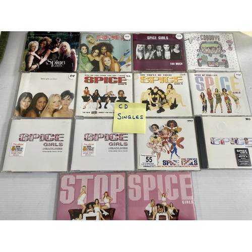 55 - 14 spice girls cd singles