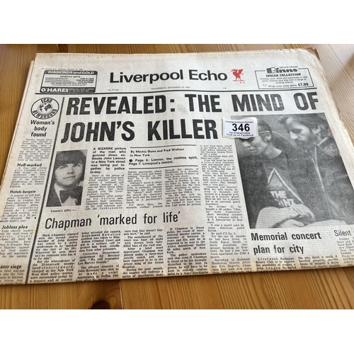 346 - Original 1980 Liverpool echo newspaper the mind of johns killer complete paper