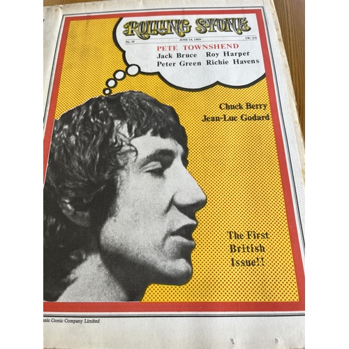 353 - Original 1969 rolling stone magazine no35 Pete Townsend complete paper