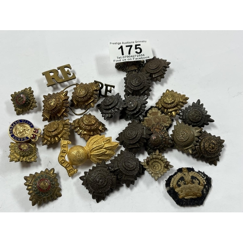 175 - ASSORTED MILITARY BADGES, PATCHES ETC.