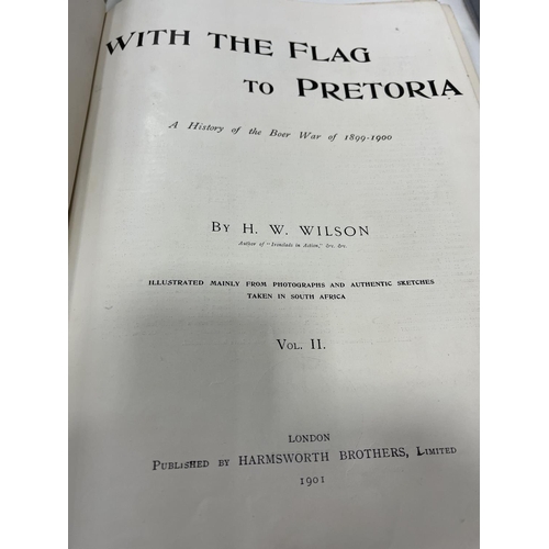 227 - WITH THE FLAG TO PRETORIA VOLUME 1 & 2 A HISTORY OF THE BOER WAR