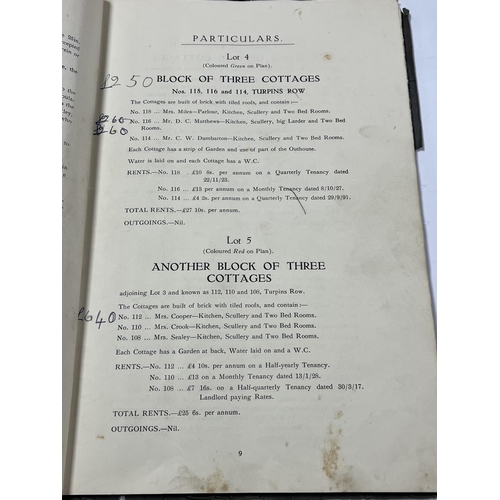 238 - AN EXTREMELY INTERESTING AUCTION CATALOGUE FROM 1928 SELLING OFF THE WHOLE AREA OF AMERSHAM OLD TOWN... 