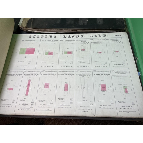 263 - NORTH EASTERN RAILWAY PLANS OF SURPLUS LAND SOLD IN THE BOROUGH OF HARTLEPOOL FROM THE ESTATE OFFICE... 