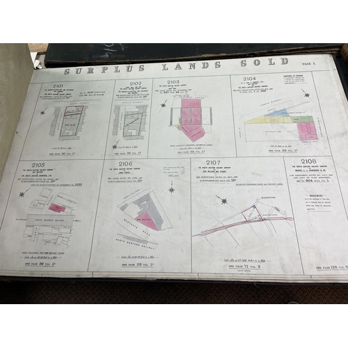 264 - NORTH EASTERN RAILWAY PLANS OF SURPLUS LAND SOLD IN THE COUNTIES OF NORTHUMBERLAND, DURHAM, WEST MAR... 