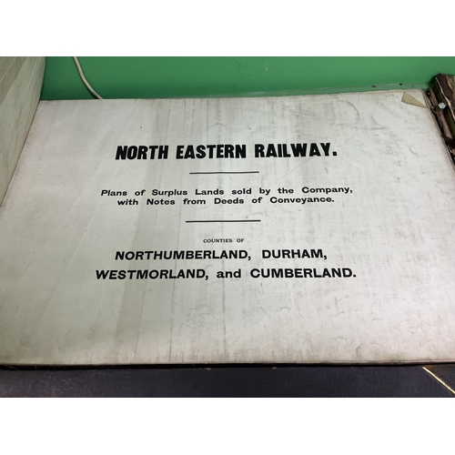 265 - NORTH EASTERN RAILWAY PLANS OF SURPLUS LAND SOLD IN THE COUNTIES OF NORTHUMBERLAND, DURHAM, WEST MAR... 