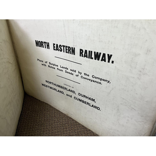 266 - NORTH EASTERN RAILWAY PLANS OF SURPLUS LAND SOLD IN THE COUNTIES OF NORTHUMBERLAND, DURHAM, WEST MAR... 