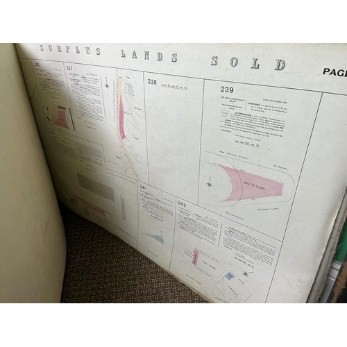 266 - NORTH EASTERN RAILWAY PLANS OF SURPLUS LAND SOLD IN THE COUNTIES OF NORTHUMBERLAND, DURHAM, WEST MAR... 