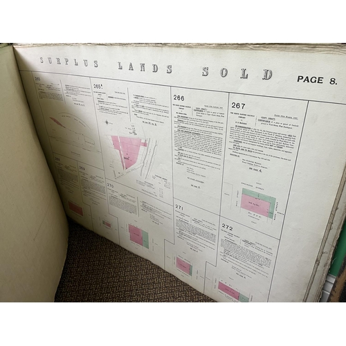 266 - NORTH EASTERN RAILWAY PLANS OF SURPLUS LAND SOLD IN THE COUNTIES OF NORTHUMBERLAND, DURHAM, WEST MAR... 