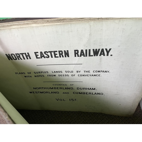 267 - NORTH EASTERN RAILWAY PLANS OF SURPLUS LAND SOLD IN THE COUNTIES OF NORTHUMBERLAND, DURHAM, WEST MAR... 