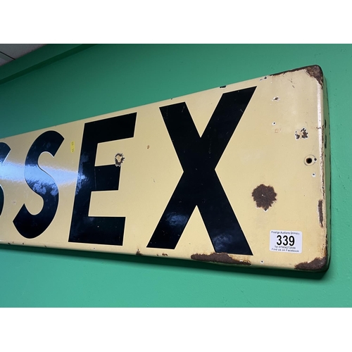 339 - AN ORIGINAL WESSEX ENAMEL SIGN MEASURING APPROX 54