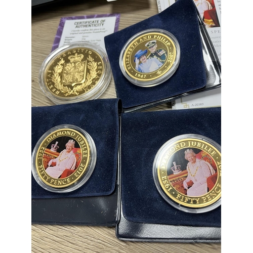 453 - 4 DIAMOND JUBILEE COINS