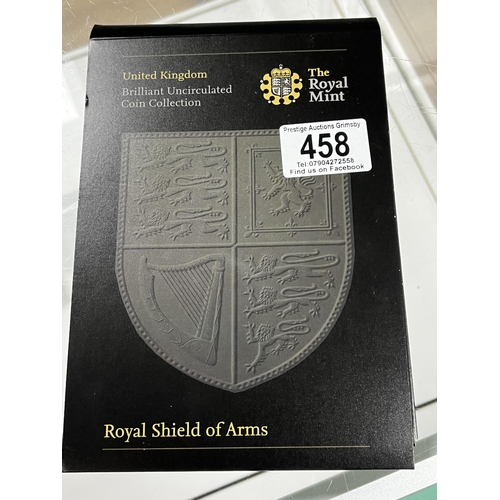 458 - ROYAL MINT BRILLIANT UNCIRCULATED SHIELD OF ARMS COINS SET