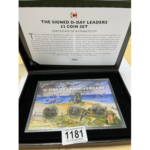 1181 - D DAY 75TH ANNIVERSARY COIN SET