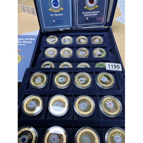 1195 - SQUADRONS OF THE ROYAL AIR FORCE 24 COIN SET