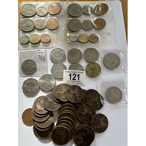 121 - ASSORTED COLLECTABLE UK COINAGE