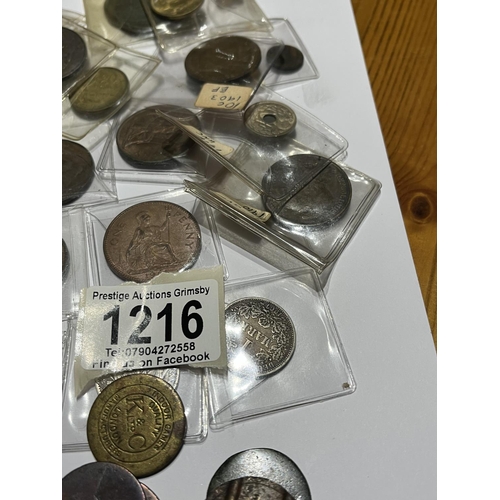 1216 - ASSORTED INTERESTING OLD COINS