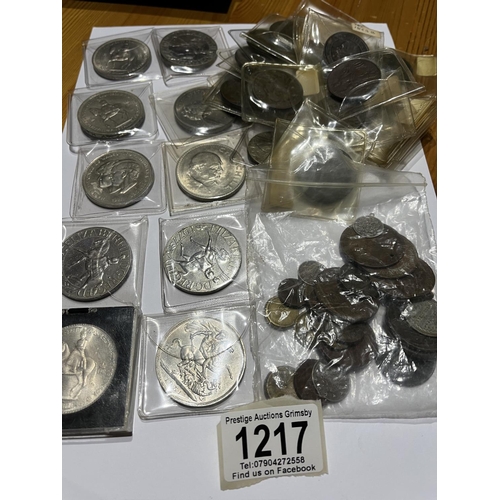 1217 - ASSORTED INTERESTING OLD COINS