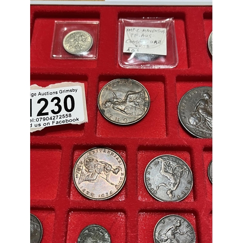 1230 - TRAY OF ASSORTED COINS SOME FANTASTIC CONDITIONS