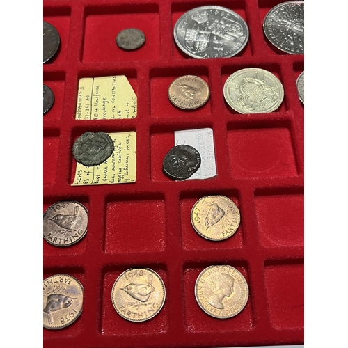 1230 - TRAY OF ASSORTED COINS SOME FANTASTIC CONDITIONS