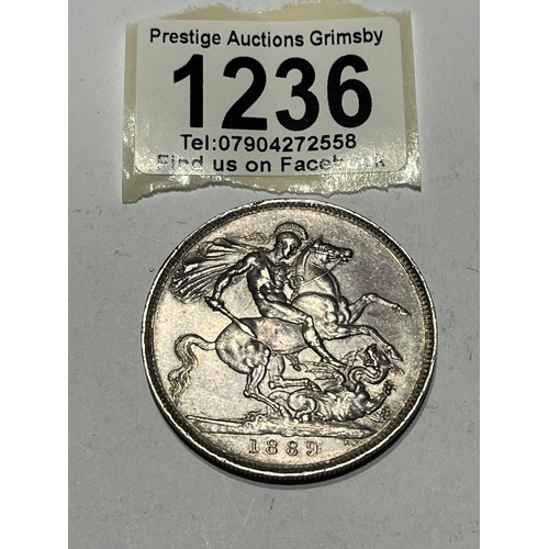 1236 - 1889 SILVER CROWN