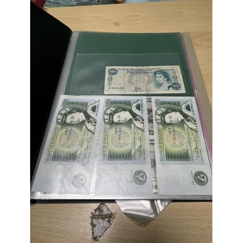 1238 - FOLDER OF BANKNOTES