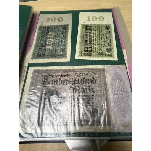 1238 - FOLDER OF BANKNOTES